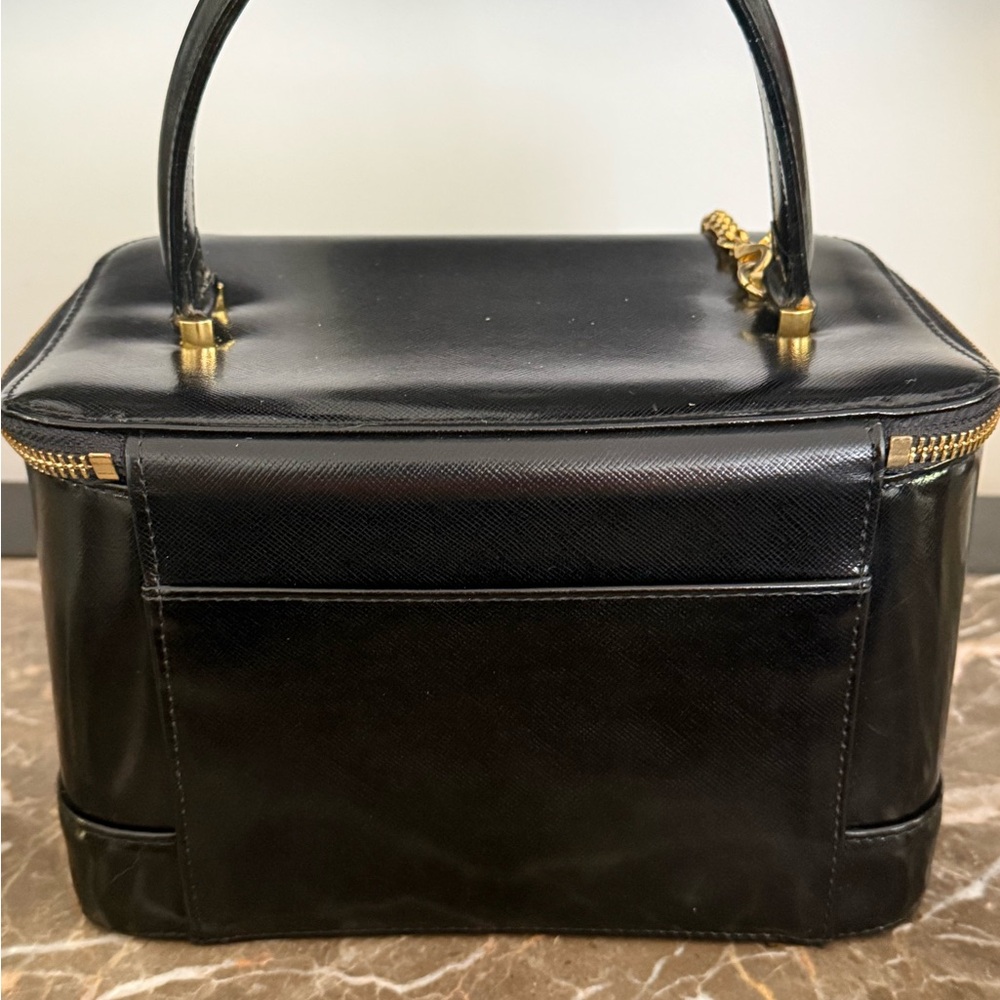 Versace Black Leather Toiletry bag w Charms NWOT - Picture 5 of 14